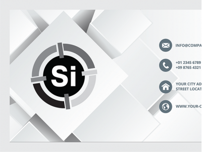 Визитка ЧБ 100 шт.