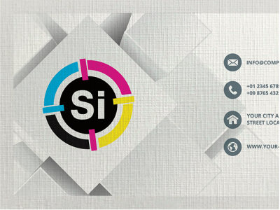 Визитка 100 шт. на диз. картоне «Лён»